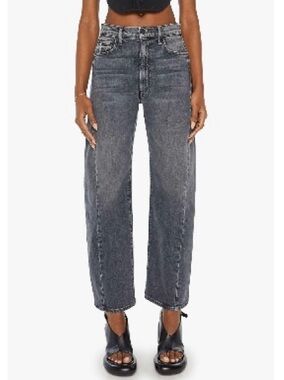 MOTHER The Half Pipe Flood High-Waist Ankle Wide-Leg Barrel Jeans
